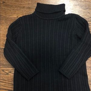 Talbots Black Turtle neck sweater size Small